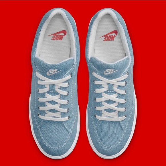 Nike GTS 97 Canvas Skate Shoes Classic White Blue DV2121-900 Men's Size - Picture 4 of 5